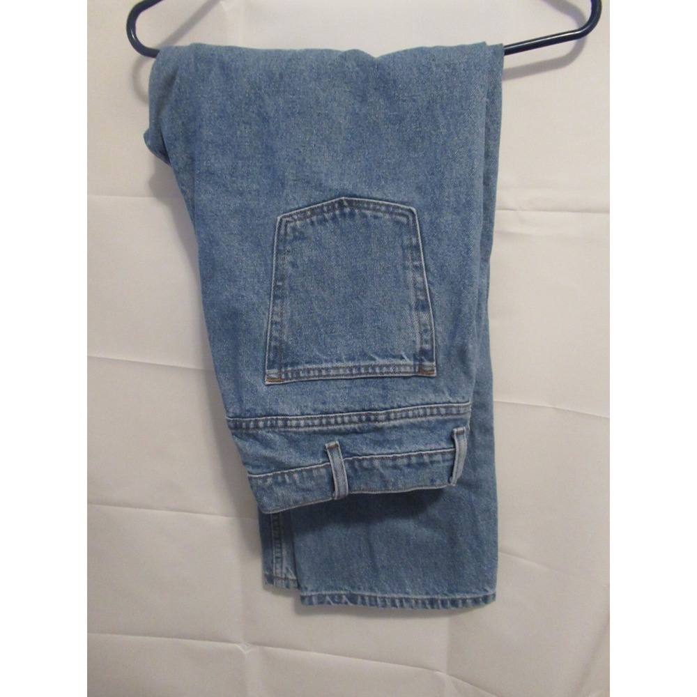 LL Bean Jeans Mens 38X28 Blue Denim Cotton Standard Fit Straight Leg